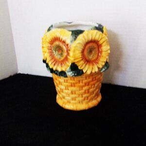 💕 3/$25 💕 Vintage Cook's Club Owl Vase/Crock